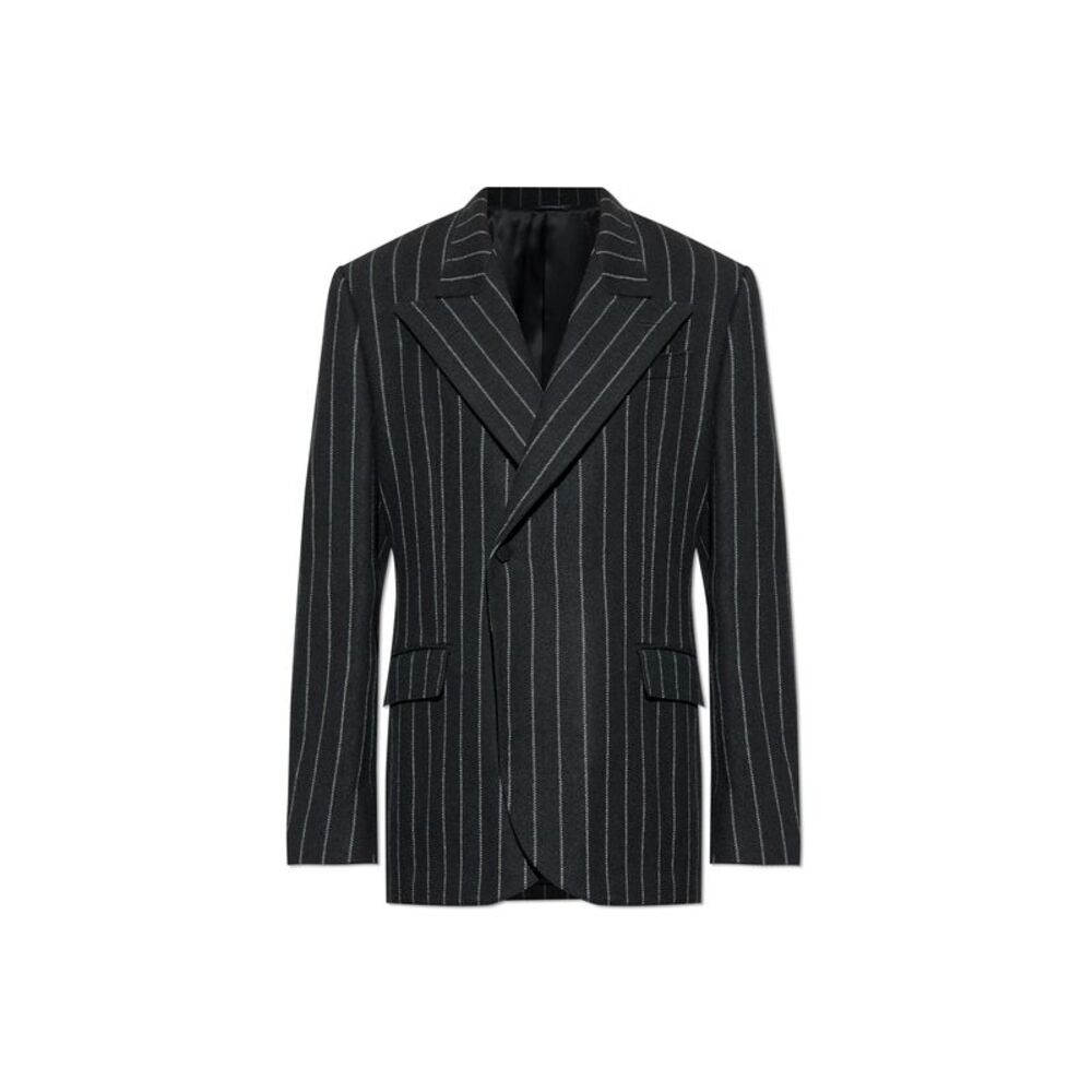 Pinstripe Pattern Blazer